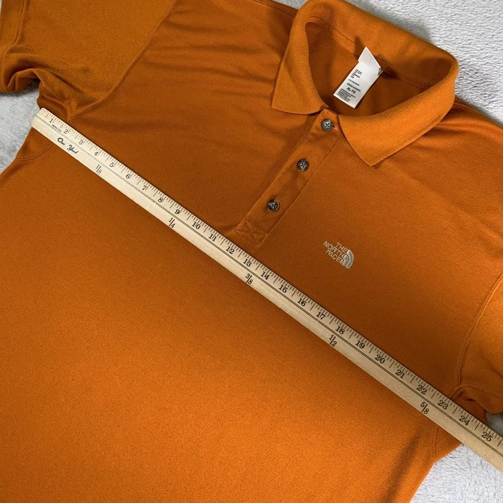 The‎ North Face Polo Shirt Mens XL Orange VaporWick Performance Hiking Golf
